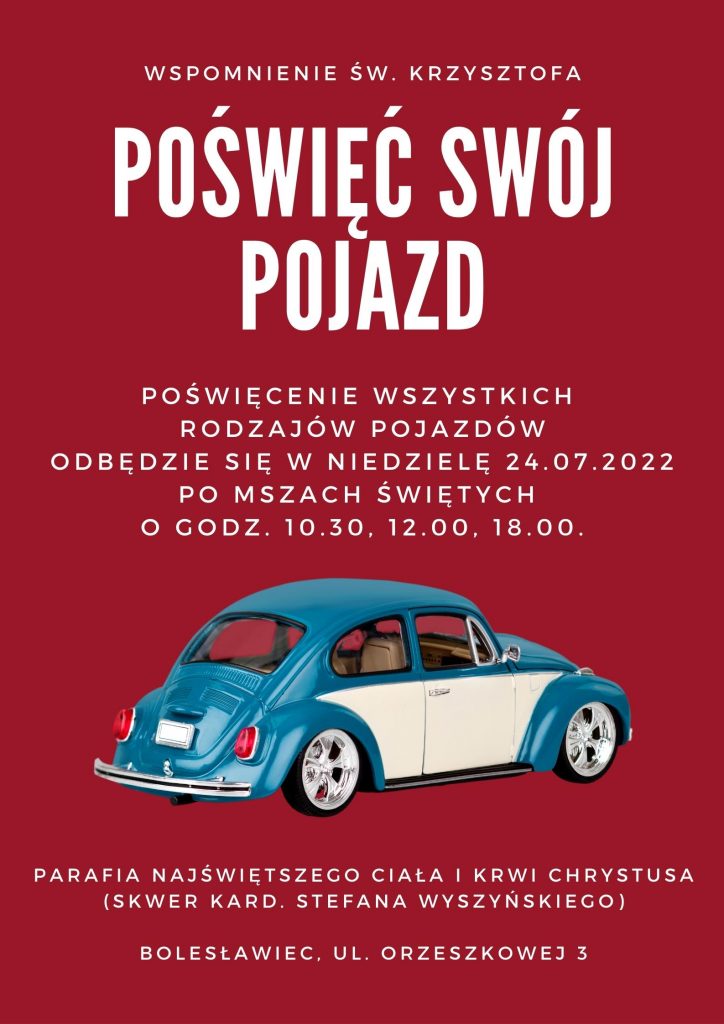 Zbliża się wspomnienie Św. Krzysztofa - Patrona Kierowców.